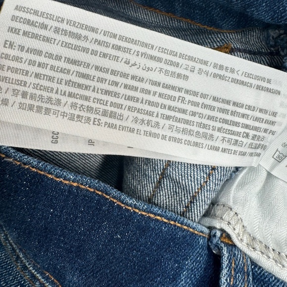 Abercrombie & Fitch Ankle Straight Jeans Womens Size 25/0 Medium Blue High Rise - Picture 7 of 12